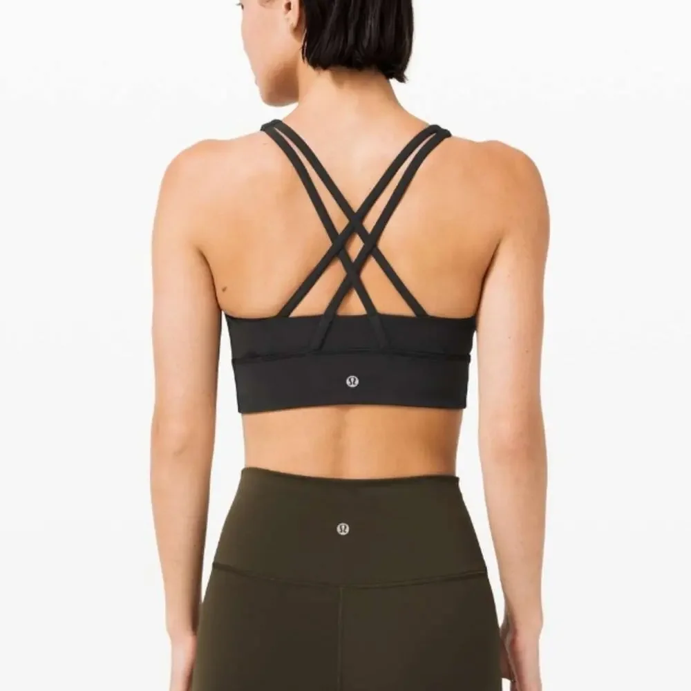 Lululemon Black Energy High Neck Long Line Bra 4